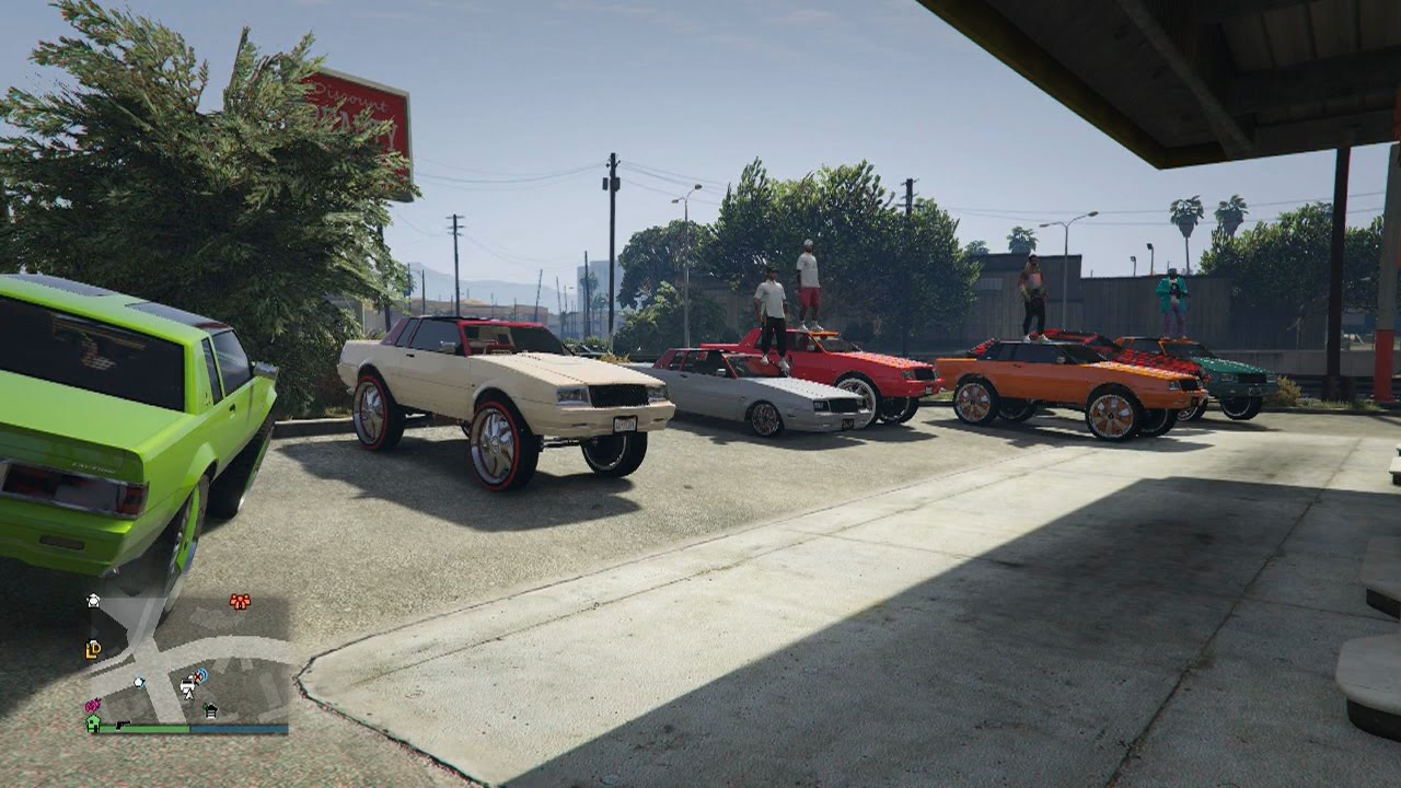 GTA 5 Online Benny's Willard Faction Donks and Low Riders Car meet 🚗