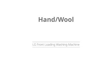 Hand-Wool| Program Mode | LG Front Load Washing Machine