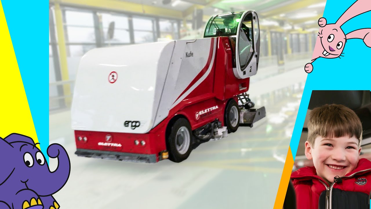 Moritz und die Maschinen: In der Eishalle mit der Eisbearbeitungsmaschine | Der Elefant | WDR