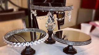 Dollar Tree DIY Glam Cake Stands -3 Different Designs!