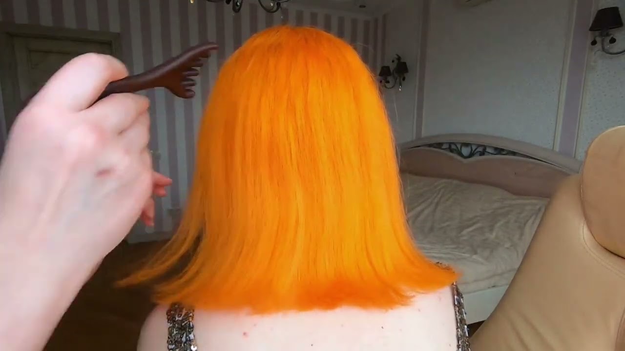 ASMR Hair Play 💆‍♀️✨ Brushing & Light Scratching #asmr #hairasmr #hairplay #hairbrushing #scalpasmr