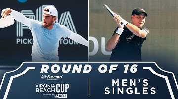 Federico Staksrud v Christopher Haworth at the Fasenra Virginia Beach Cup presented by Joola