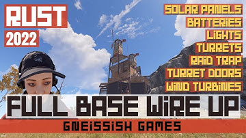 RUST Electricity Tutorial | Full Base Wired Up with Power, Batteries, Lights, Turrets, and MORE 2022