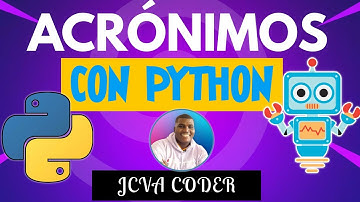50. CÓMO HACER ACRÓNIMOS CON PYTHON