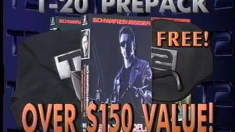 TERMINATOR 2 RARE Promo Trailer Reel for Video Retailers 1992 VHS SCREENER | Arnold Schwarzenegger