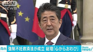 旧優生保護法救済法が成立　総理「心からおわび」(19/04/24)