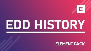 How to Use  Easy Digital Downloads History Widget by Element Pack in Elementor