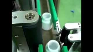 Three roller type Sticker labelling machine , Orientation Wrap-around Labeling Machine