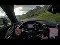 Italian Alps Morning Drive in AMG SL63: Pordoi Pass | Dolomites | 4K ASMR POV Scenic Drive