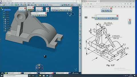 CATIA V5/V6 tutorial 3d modelling #4 practice drawing