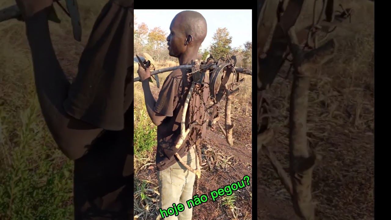 🐁Ratoeiras, material de caça pra pequenos animais selvagens #caçador #moçambique #africa #selva