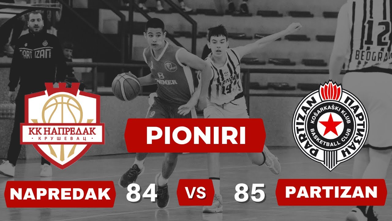 PIONIRI: KK Napredak - KK Partizan 21.04.2024.