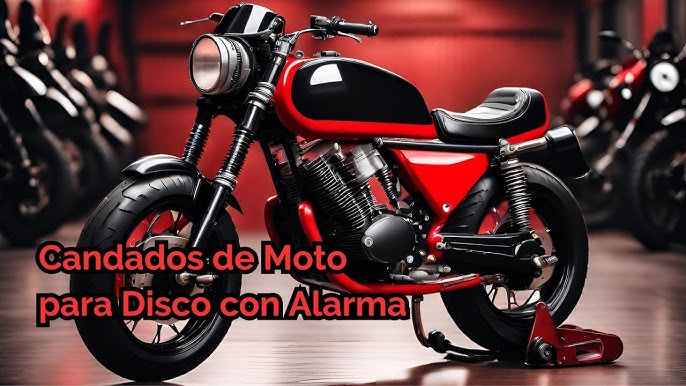  Candado con alarma para el disco de freno Urban UR6 para  motocicleta y bicicleta de 0.23 in y 120 dB, universal, resistente al agua  con cable recordatorio : Automotriz