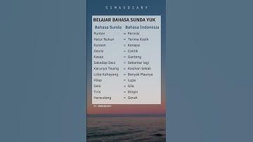 Thumbnail of BELAJAR BAHASA SUNDA YUK  - SimasDiary