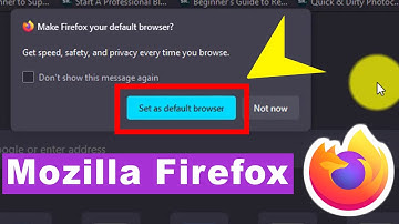 How to stop Mozilla Firefox from Asking set as Default Browser at Startup!