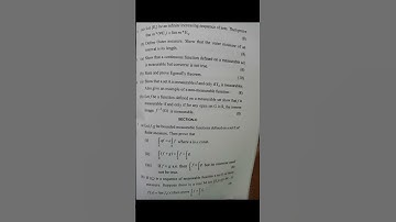 Measure theory and integration HPU M.Sc. 2nd semester question paper