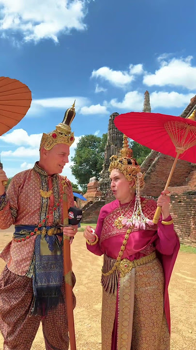 Traditional clothing in Ayutthaya #Thailand #aroundtheworld