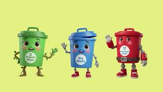 🌍 World Environment Day | BIN IT RIGHT! Recyclable Waste Bins Explained to Kids by Aaryaa SK ♻️