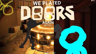 WE BEAT THE BACKDOOR!? We Played DOORS Again idk why | ROBLOX DOORS+THE BACKDOOR