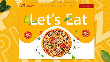 Responsive Pizza Website Design Using HTML & CSS Only | Restaurant Website Design