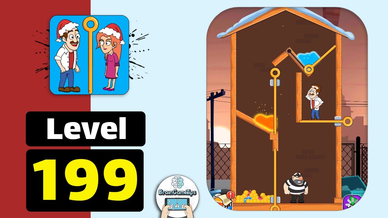 Home Pin: Pull The Pin Puzzle - Level 199 Walkthrough