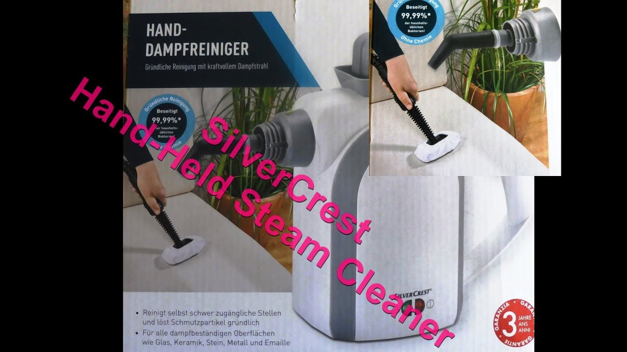 Functional check SilverCrest Hand-Held Steam Cleaner HG04582 - YouTube