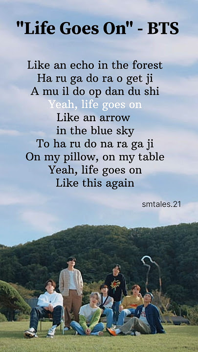 'Life Goes On' lyrics - @BTS #lyrics #song #trending