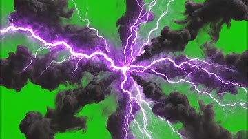 Epic Electric Storm Effect | smoke & Lightning Energy Burst Green Screen VFX