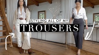 Trying On & Styling ALL Of My High Waisted Trousers: 10 Outfits