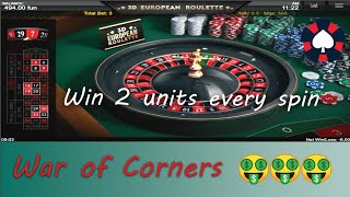 Zero Loss Roulette Strategy | Bet on Corners | Guaranteed Win | Corner War