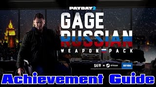 Payday 2 Gage Russian Weapon Pack Dlc - Achievements Guide - All 4 Masks