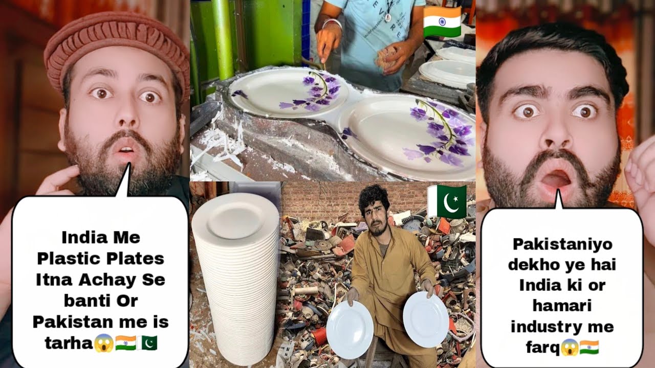 India Plastic Plates Making Process Vs Pakistan Plastic Plates Making Process 