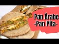 Pan Árabe INTEGRAL con y sin horno (Pan Pita)