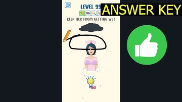 Brainstorm Nurse Story Puzzle LEVEL 22 Keep Her From Getting Wet (ANSWER KEY) Gameplay - Walkthrough