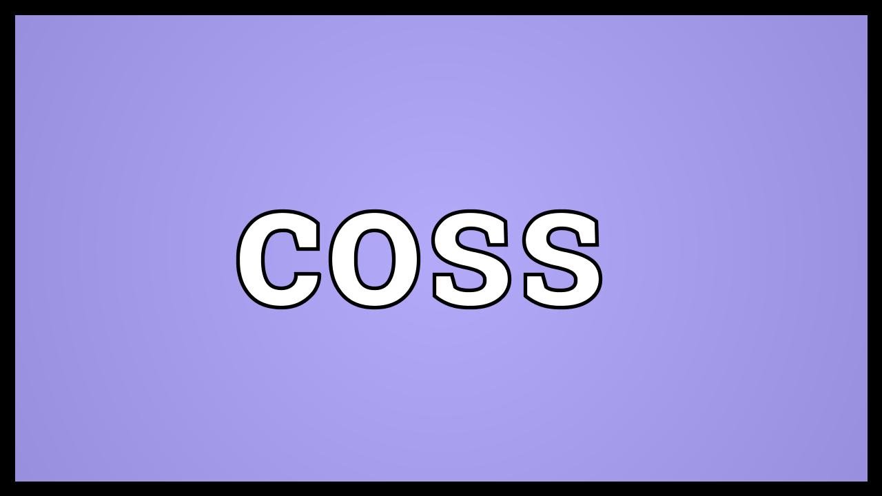 Coss Meaning - YouTube