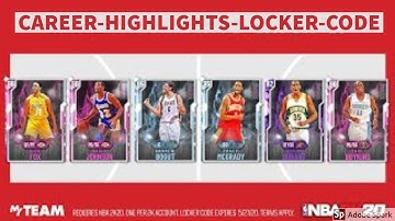 New Career Highlights Locker Code in NBA 2K20