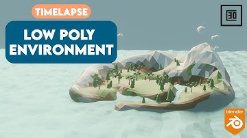 Low Poly Environment Modelling Timelapse | Blender 3.0 | Capuccino 3D