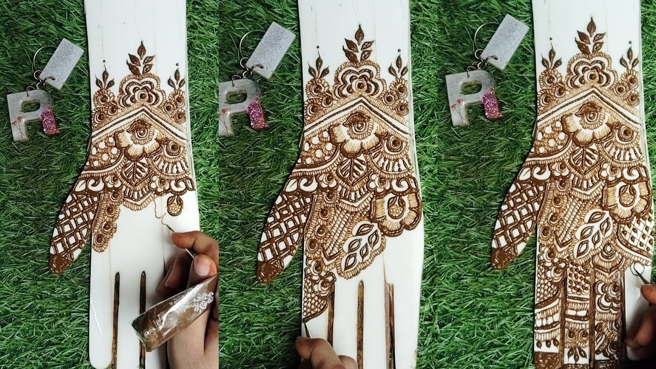 New fronthand mehndi design | simple backhand mehndi design | easy ...
