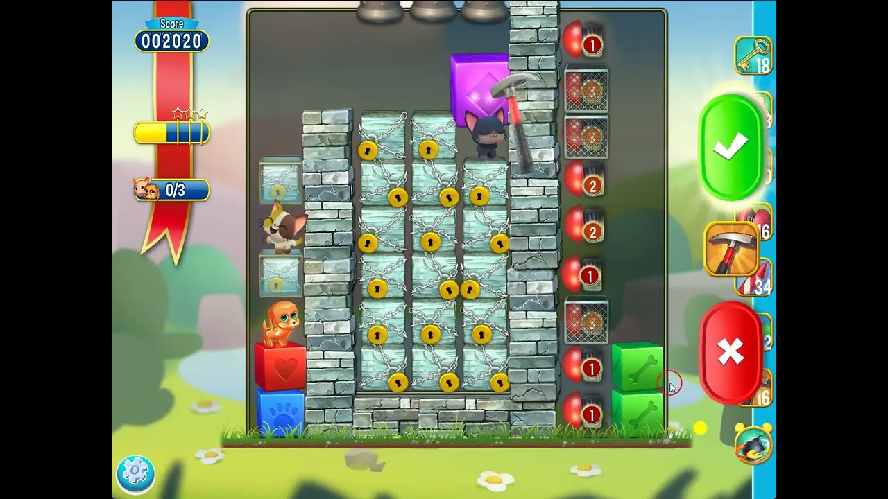 Pet Rescue Saga level 5111 no boosters | PuzzledCubes.site