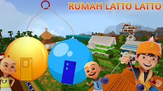 Boboiboy Upin ipin Membuat Rumah Latto Latto Raksasa di Kampung Durian Runtuh!