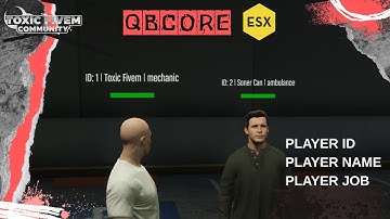 Toxic Show Player ID Script QBCore - ESX - Open Source
