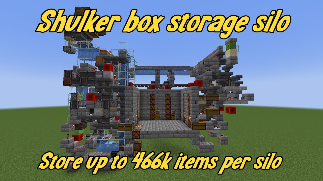 Shulker box based storage silo (466k items per silo)