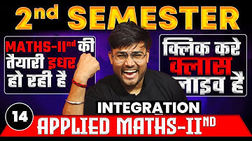 #14 Polytechnic 2nd Semester Applied Math-II (Integration by substitution) हिंदी/English |All Branch