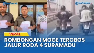 Aksinya Viral Terobos Jalur Mobil di Jembatan Suramadu Rombongan Pengemudi Moge Minta Maaf