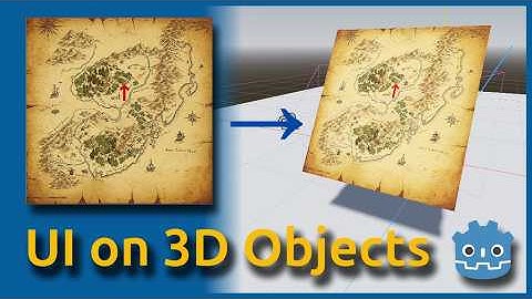 Map 2D/UI to 3D in Godot