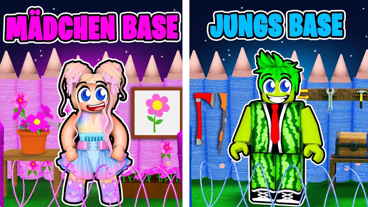 MÄDCHEN BASE vs. JUNGS BASE in 99 Nächte im Wald! 🌸 Roblox
