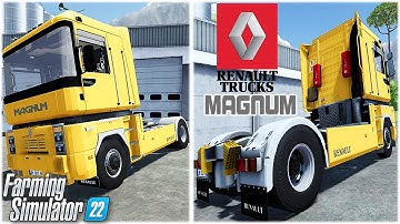 Farming Simulator 22 Mods in Action `| Renault Magnum 390 Semi Truck & TLX X52 Enclosed Trailer