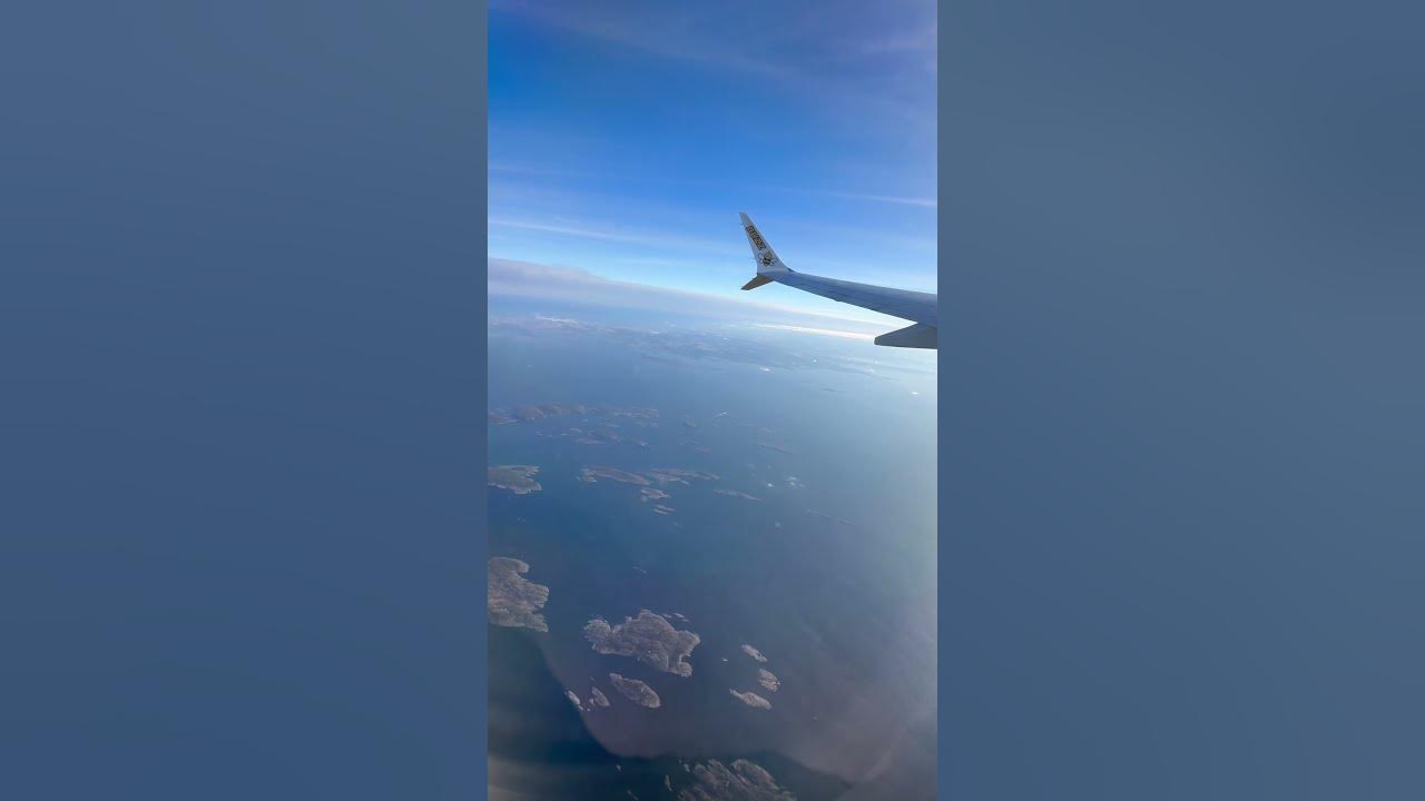 Airplane Oslo Krakow flying over Norway 7 - YouTube