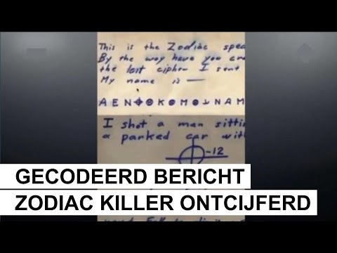 51 jaar oude gecodeerde boodschap van seriemoordenaar &rsquo;Zodiac Killer&rsquo; ontcijferd