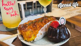 A visit to Hongdae - Kakao Friends, Lotteria, Anchovy Noodles and Hotteok